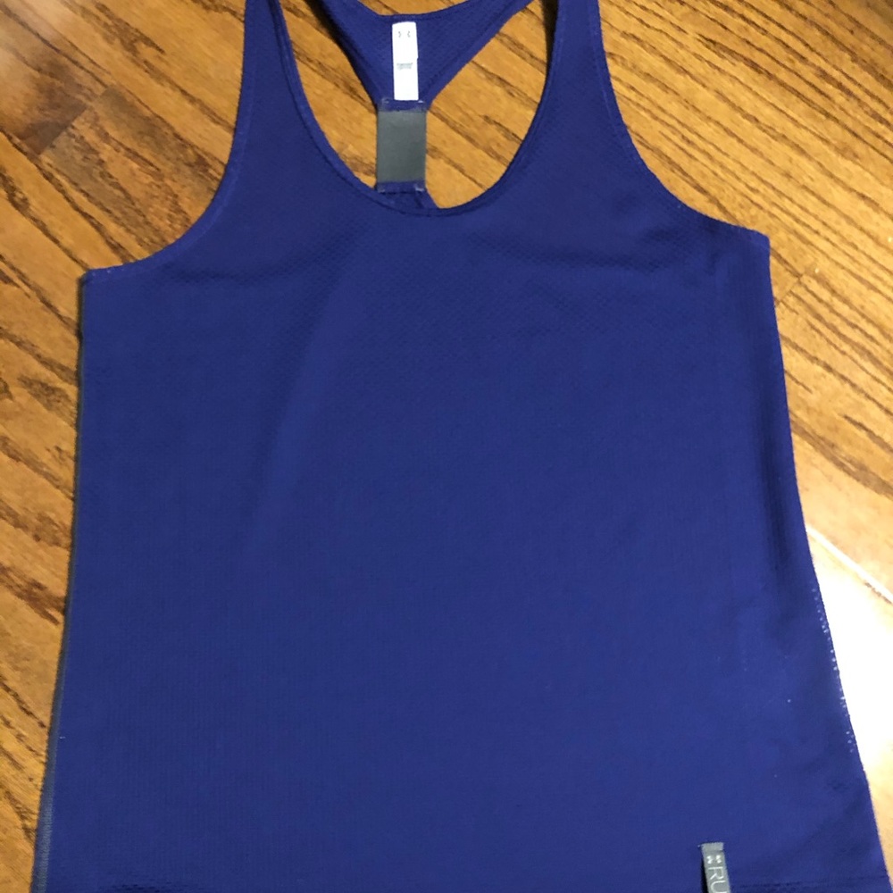 Under Armour purple mesh racer back